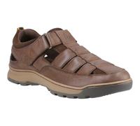 Hush Puppies Rucker Leather Men's Brown Sandals - UK 10 / EU 44 / US 11