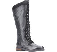 Hush Puppies Rudy Black Ladies Long Boots Leather and Suede