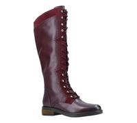 Hush Puppies RUDY Womens Leather Tall Boots Dark Red - UK 6