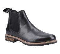 Hush Puppies Russell Leather Mens Black Boots - Size UK 12