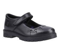 Hush Puppies Sabrina Senior Leather Girls's Black Shoes - UK 7 / EU 40 / US 7.5