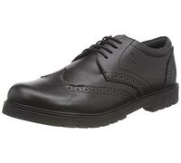Hush Puppies SALLY SENIOR 2 Leather Girls's Black Brogues - UK 7 / EU 41 / US 7.5