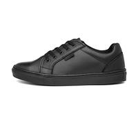 Hush Puppies Sam Boys Black Leather School Shoe - Size 6 UK - Black
