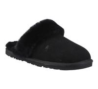 Hush Puppies Samantha Suede Womens Black Slippers - Size UK 5