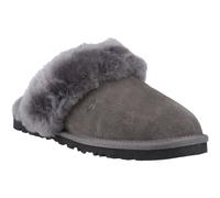 Hush Puppies Samantha Suede Womens Grey Slippers - Size UK 4