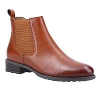 Hush Puppies Sammie Leather Women's Tan Flat Chelsea Boots - UK 7 / EU 40 / US 9