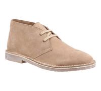 Hush Puppies Samuel Classic 2 Hole Suede Desert Boots Sand