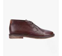 Hush Puppies Samuel Mens Leather Lace-Up Memory Foam Casual Chukka Boots