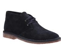 Hush Puppies Samuel Mens Navy Desert Chukka Leather Comfort Ankle Boots