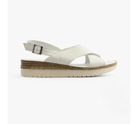 Hush Puppies Women's Saphira Sandal, White, 8 UK