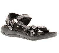 Hush Puppies Sara Quarter Strap Sandal Womens - Black Textile - Size UK 8