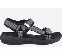 Hush Puppies Sara Quarter Strap Sandal Womens - Black Textile - Size UK 8