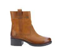 Hush Puppies Women's Saskia Waterproof Leather Flat Ankle Boots 4 (37) Brown