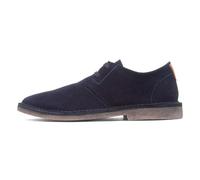 Hush Puppies Scout Mens Suede Leather Derby Shoes Navy
