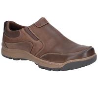 Hush Puppies Slip On Mens Shoes Jasper Slip On Trainer Brown