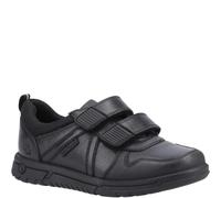 Hush Puppies SPENCER Boys Leather School Shoes Black - Size UK 1