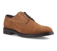 (, ) Hush Puppies Sterling Suede Leather Men's Tan Standard Lace-Up Shoes