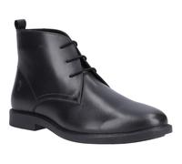 Hush Puppies Tate Senior Leather Boys's Black Boots - Size UK 4
