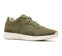 Hush Puppies The Good Leather Mens Olive Trainers - Size UK 12