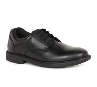 Hush Puppies Tim Boys Leather School Shoes Black