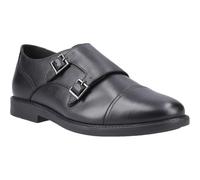 Hush Puppies Tim Monk Leather Boys's Black Shoes - UK 3