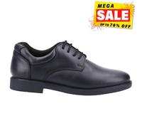 Hush Puppies Tim Youth Boy's Black Leather Shoes UK 3