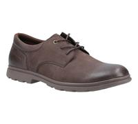 Hush Puppies Trevor Mens Brown Derby Casual Lace Up Smart Leather Shoes