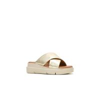 Hush Puppies Uplift Crossover Slide In Metallic Gold Metallic Gold