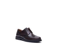 (, ) Hush Puppies Verity Hi-Shine Leather Women's Chocolate Brogues Shoes