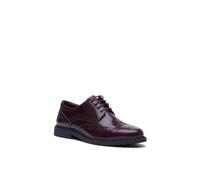 Hush Puppies Verity Hi-Shine Leather Women's Plum Brogues Shoes - UK 6