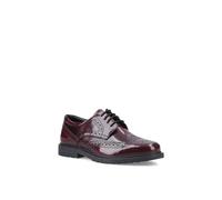 Hush Puppies Verity Hi-Shine Leather Women's Bordeaux Brogues Shoes - UK 4