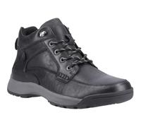 Hush Puppies Vernon Leather Men's Black Ankle Boots - UK 11