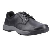 Hush Puppies Vinson Leather Mens Black Lace-Up Shoes - Size UK 9
