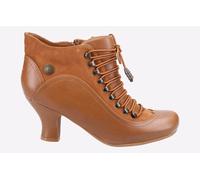 Hush Puppies Female Vivianna Lace Up Heeled Boot, Tan, 8