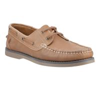 Hush Puppies Wilson Leather Men's Tan Boat Shoes - UK 9 / EU 43 / US 10