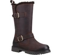 Hush Puppies Winnie Brown Leather Female Ladies Mid Boot