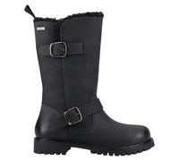 Hush Puppies Winnie Women's Black Leather Long Boots, Size: 3