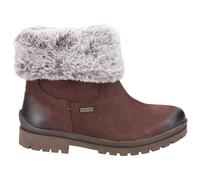 Hush Puppies Womens Alice Suede Leather Mid Boot Brown
