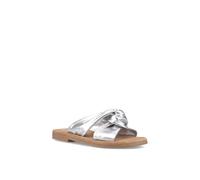Hush Puppies Female Amy Wide Fit Sandal, Silver, 4