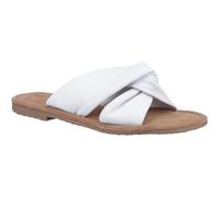 Hush Puppies Amy Wide Fit Leather Women's White Sandals UK 7