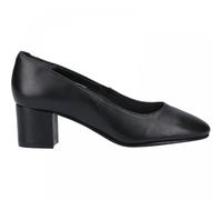 Hush Puppies Women's Anna Wide Patent Shoe, Black, 4 UK