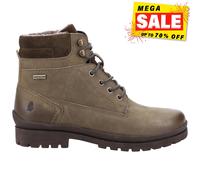 (Brown, 3 (Adults')) Hush Puppies Annay Leather Women's Khaki Boots