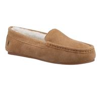 Hush Puppies Women's Annie Mocassin Slippers, Tan, 8