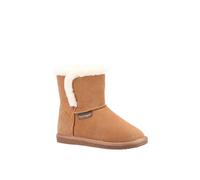 Hush Puppies Ashleigh Slipper Bootie, Tan, 4