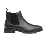 Hush Puppies Womens Boots Black Adults Ladies Chelsea Leather Gripped Sammie