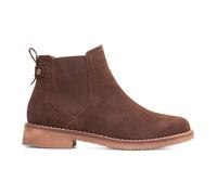 Hush Puppies Womens Boots Brown Adults Ladies Chelsea Leather Faux Fur Maddy