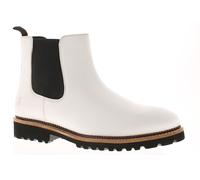 Hush Puppies Womens Boots Chelsea Gwyneth Leather Memory Foam Slip On white UK S