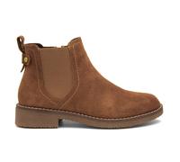 Hush Puppies Womens Boots Tan Adults Ladies Ankle Chelsea Leather Zip Maddy SIZE