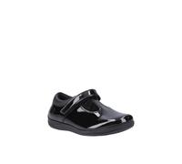 (Black, 1.5 (Adults')) Hush Puppies Caitlin T-Bar Leather Girls's Black Shoes