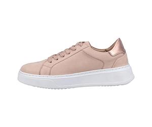 Hush Puppies Women's Camille Lace Cupsole Trainers, Light Pink, 6